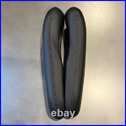 Herman Miller Remastered Aeron Chair Leather Arm Pads OEM (Set of 2) BLACK
