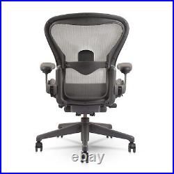 Herman Miller Remastered Aeron Chair Size B Adjustable Arms Rear Tilt Limiter