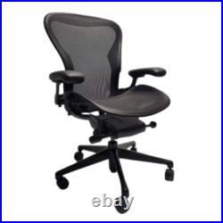 Herman Miller Remastered Aeron Chair, Size B, in Black-Onyx Herman Miller Remastered Aeron Chair, Size B, in Black-Onyx