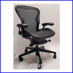 Herman Miller Remastered Aeron Chair, Size B, in Black-Onyx Herman Miller Remastered Aeron Chair, Size B, in Black-Onyx