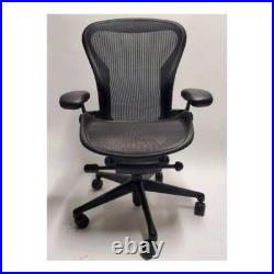 Herman Miller Remastered Aeron Chair, Size B, in Black-Onyx Herman Miller Remastered Aeron Chair, Size B, in Black-Onyx