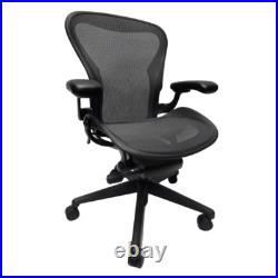 Herman Miller Remastered Aeron Chair, Size B, in Graphite