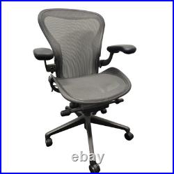 Herman Miller Remastered Aeron Chair, Size B, in Graphite