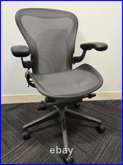 Herman Miller Remastered Aeron Chair, Size B, in Graphite