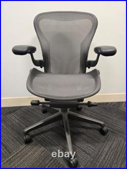 Herman Miller Remastered Aeron Chair, Size B, in Graphite
