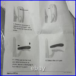 Herman Miller Remastered Aeron Mineral Arm Pad PAIR