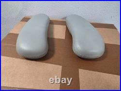 Herman Miller Remastered Aeron Mineral Armpad LEATHER PAIR