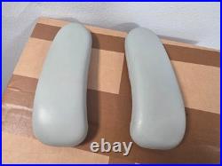 Herman Miller Remastered Aeron Mineral Armpad LEATHER PAIR