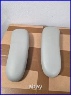 Herman Miller Remastered Aeron Mineral Armpad LEATHER PAIR