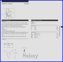 Herman Miller Remastered Aeron Size A Backrest PostureFit Graphite Color