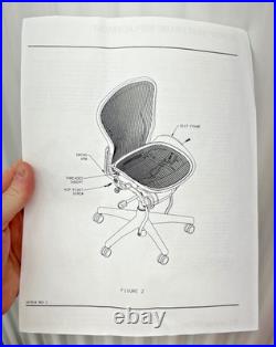 Herman Miller Replacement Seat Pan for Aeron Chair Size B (Medium), Cobalt Blue