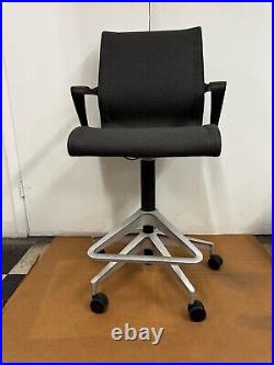 Herman Miller Setu Stool (Rare) Black Fabric