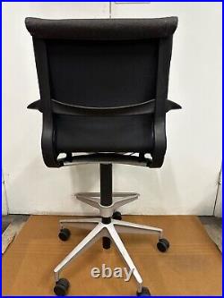 Herman Miller Setu Stool (Rare) Black Fabric