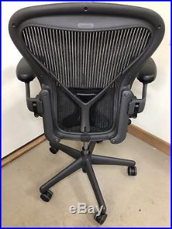 Herman Miller Size A Aeron Chair Office Desk Lumbar Perfect Loaded