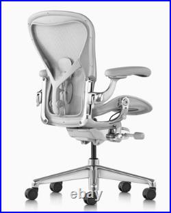 Herman Miller aeron REMASTERED Chair Fully Loaded SIZE C LARGE polished al Herman Miller aeron REMASTERED Chair Fully Loaded SIZE C LARGE polished al