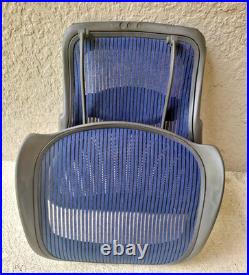 Herman Miller seat, backrest, seatlink, and lumba, size B (Blue) #AA