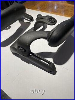 Herman miller Aeron Classic size B arm yokes left and right with dial wheels OEM