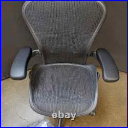 Herman miller aeron black refurbished task chair Type B