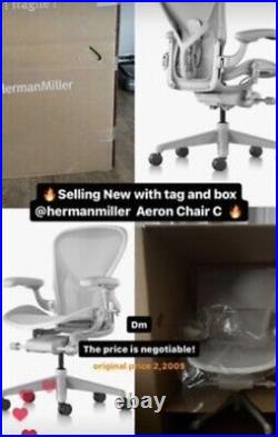 Herman miller aeron chair size C Fully Loaded, Have Recipe Never Used