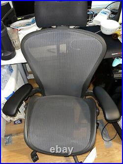 Herman miller aeron chair size b fully loaded posture fit SL with atlas headrest