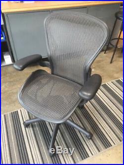 Herman miller aeron chairs size b graphite color 7 chairs at $495.00 each