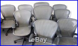 IMMACULATE CONDITION. Herman Miller Fully Loaded Posture fit Size B Aeron Chairs