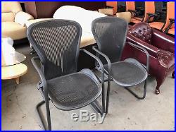 LOT OF 2 GUEST/SIDE CHAIRS by HERMAN MILLER AERON