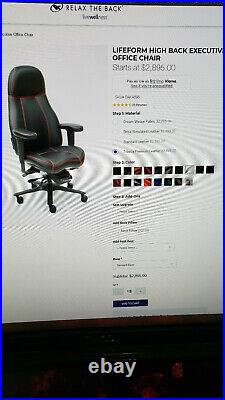 Lifeform 2390 Highback executive leather chair al LF gaming Herman Miller aeron