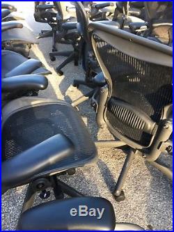 Lot of 10 Aeron Herman Miller Office Desk Chairs