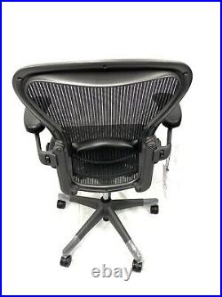 Lot of 10 Herman Miller Classic Fully Loaded Black Size B Aeron Chairs