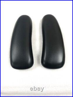 thumbnail image 2 of Replacement Herman Miller Equa Armrest Pads – Pair – Black, Padded – Non-OEM – Chairpartsonline R-S4109-1 2 of 4