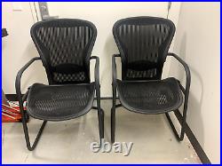 Lot of Two Herman Miller Aeron Side Chairs / Size B