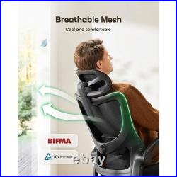NEW Ergonomic High-Back Mesh Office Chair with Adjustable Lumbar & Headrest