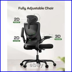 NEW Ergonomic High-Back Mesh Office Chair with Adjustable Lumbar & Headrest
