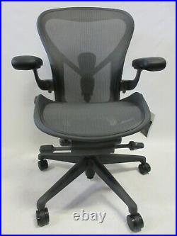 NEW Herman Miller Remastered Aeron Chair, Size B Fully Loaded with PostureFit SL