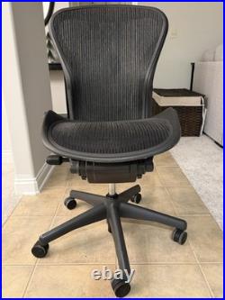 NOTRE DAME Herman Miller Aeron Mesh Office Desk Chair No Arms Size B Basic