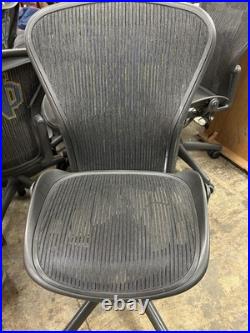NOTRE DAME Herman Miller Aeron Mesh Office Desk Chair No Arms Size B Basic