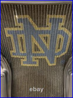 NOTRE DAME Herman Miller Aeron Mesh Office Desk Chair No Arms Size B Basic