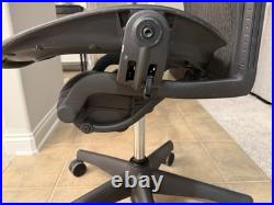 NOTRE DAME Herman Miller Aeron Mesh Office Desk Chair No Arms Size B Basic