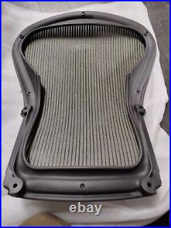 New GENUINE OEM Herman Miller Aeron Seat Back Size B MEDIUM size 3D03 Grey Mesh
