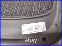 New GENUINE OEM Herman Miller Aeron Seat Pan Size B (Medium size) Black 3D01