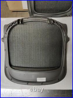 New GENUINE OEM Herman Miller Aeron Seat Pan and Back Size C Large Black 3D01
