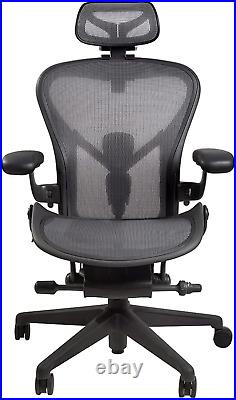 New Headrest for Herman Miller Classic and Remastered Aeron Office Chair Black/G