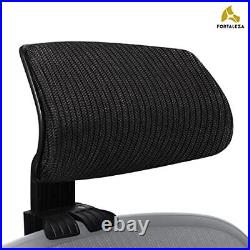 New Headrest for Herman Miller One Size Fits all Aeron A, B and C, Black