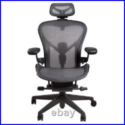 New Headrest for Herman Miller and Remastered Aeron Office Chair Black/Graphi