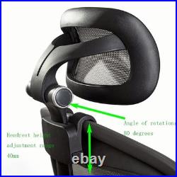 New Headrest for Herman Miller and Remastered Aeron Office Chair Black/Graphi