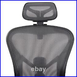 New Headrest for Herman Miller remastered Aeron office Chair Black/Graphite