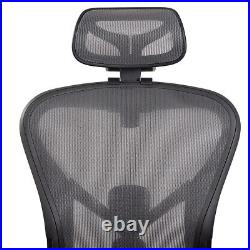 New Headrest for Herman Miller remastered Aeron office Chair Graphite/Black New Headrest for Herman Miller remastered Aeron office Chair Graphite/Black
