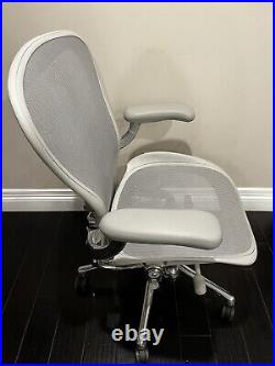 New Herman Miller Aeron Chair- Size C Mineral/polished Aluminum