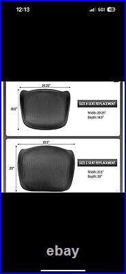 New Herman Miller Aeron Classic OEM B Size Seat Replacement 3D02